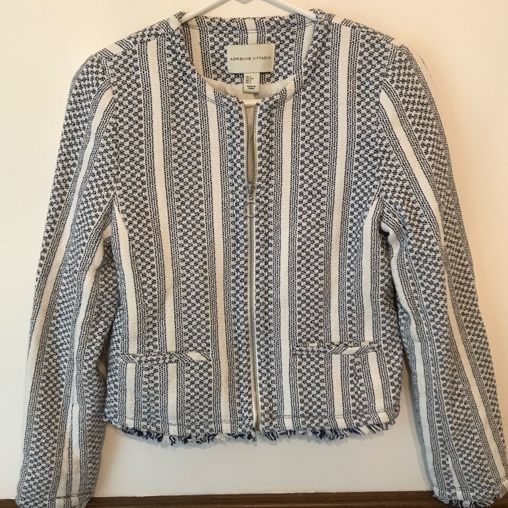 Textured bomber jacket